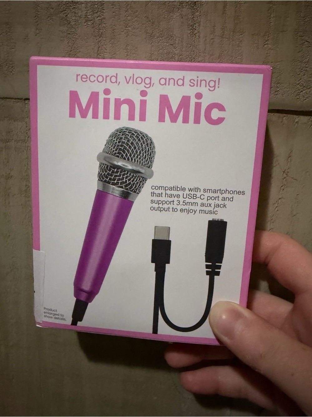 Mini Mic USB-C Portable Microphone - Pink